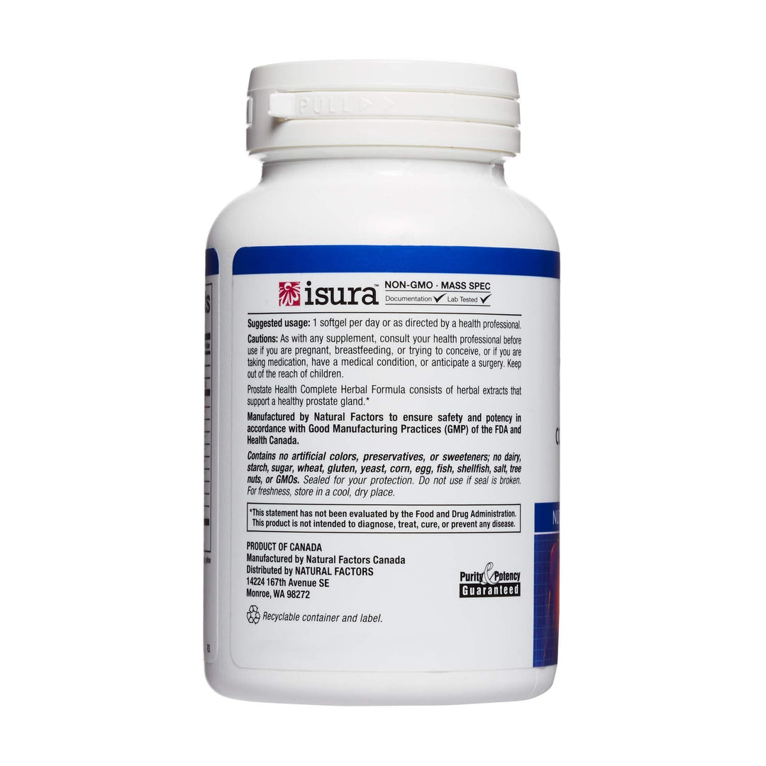 , Prostate Health Formula, Herbal Support for a Healthy Prostate with Saw Palmetto and Turmeric, 60 softgel (60 servings)