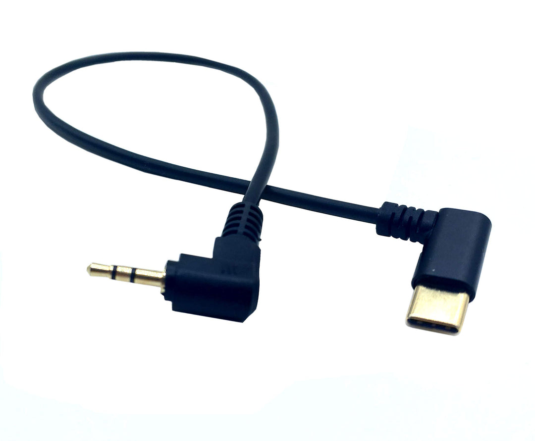 Traovien USB C to 2.5mm Audio Cable, 12inch/30cm 90 Deg