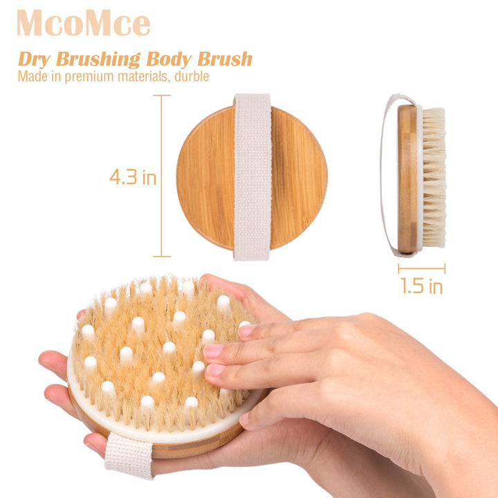 Dry Brushing Body Brush, McoMce Exfoliating Body Scrub 