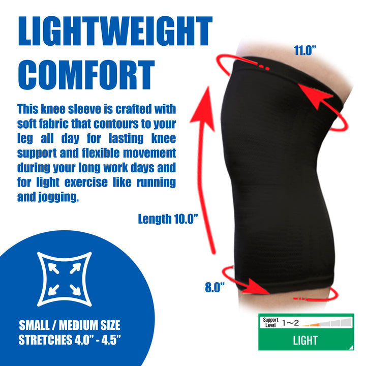PHITEN Metax Knee Support, Black, Small/Medium