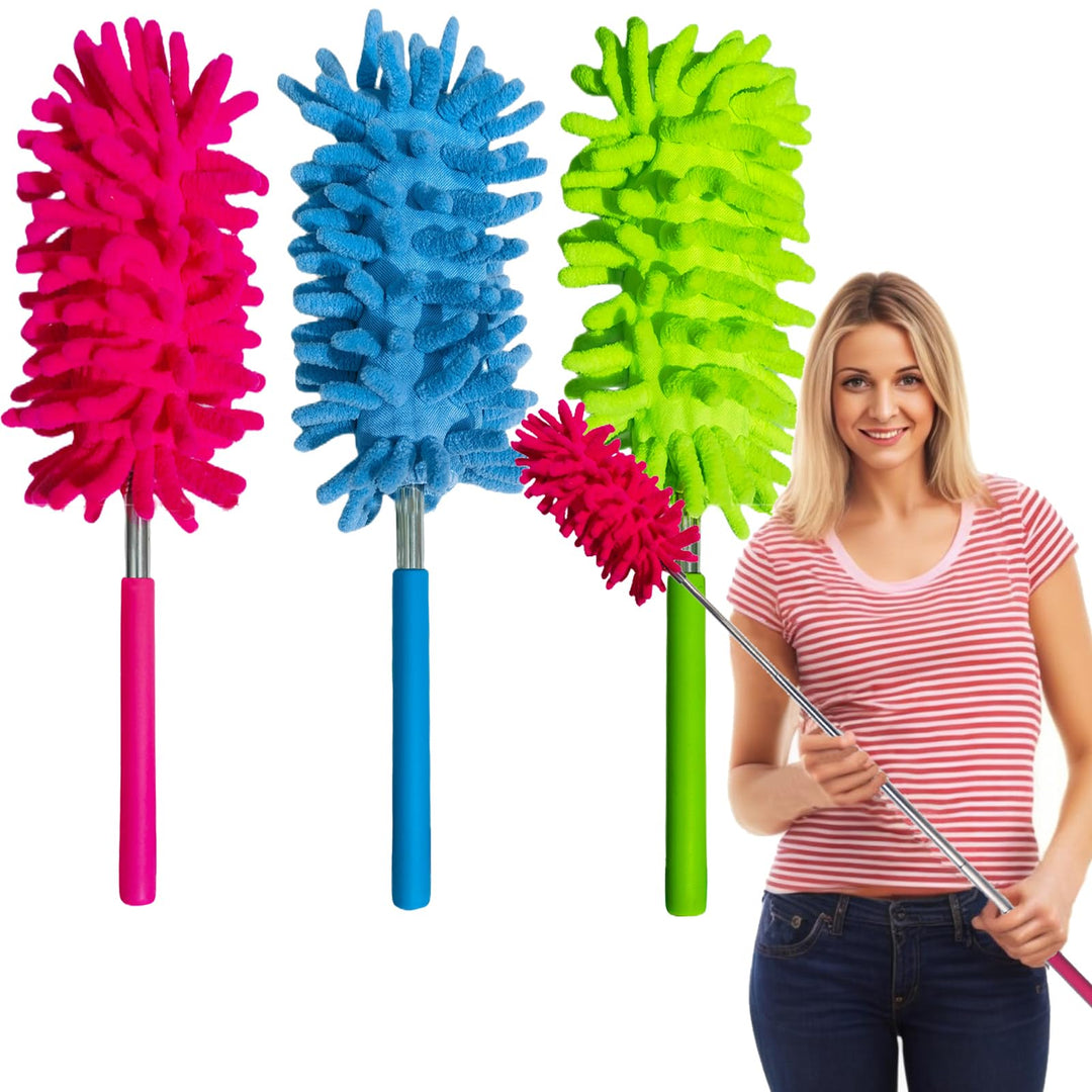 M-jump Retractable Long-Reach Washable Dusting Brush , 
