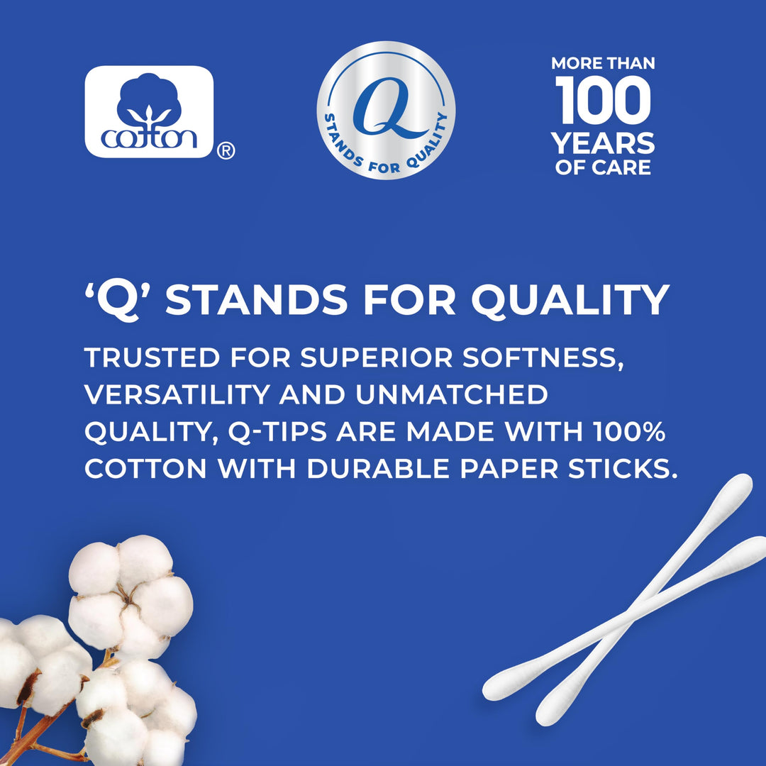 Cotton Swabs For Hygiene and Beauty Care Original Cotton Swab Made With 100% Cotton 500 Count