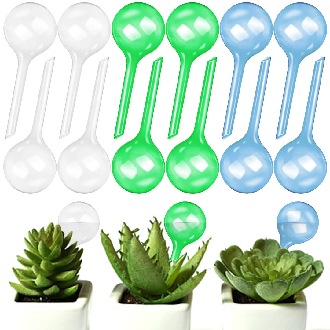 12 PCS Plant Watering Globes Self Watering Bulbs PVC Automatic Watering Balls Plant Watering System Clear Plant Waterer for Indoor and Outdoor