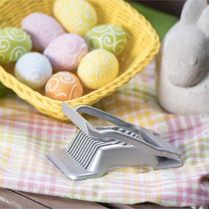 Germany Multipurpose Stainless Steel Wire Egg Slicer (Grey)