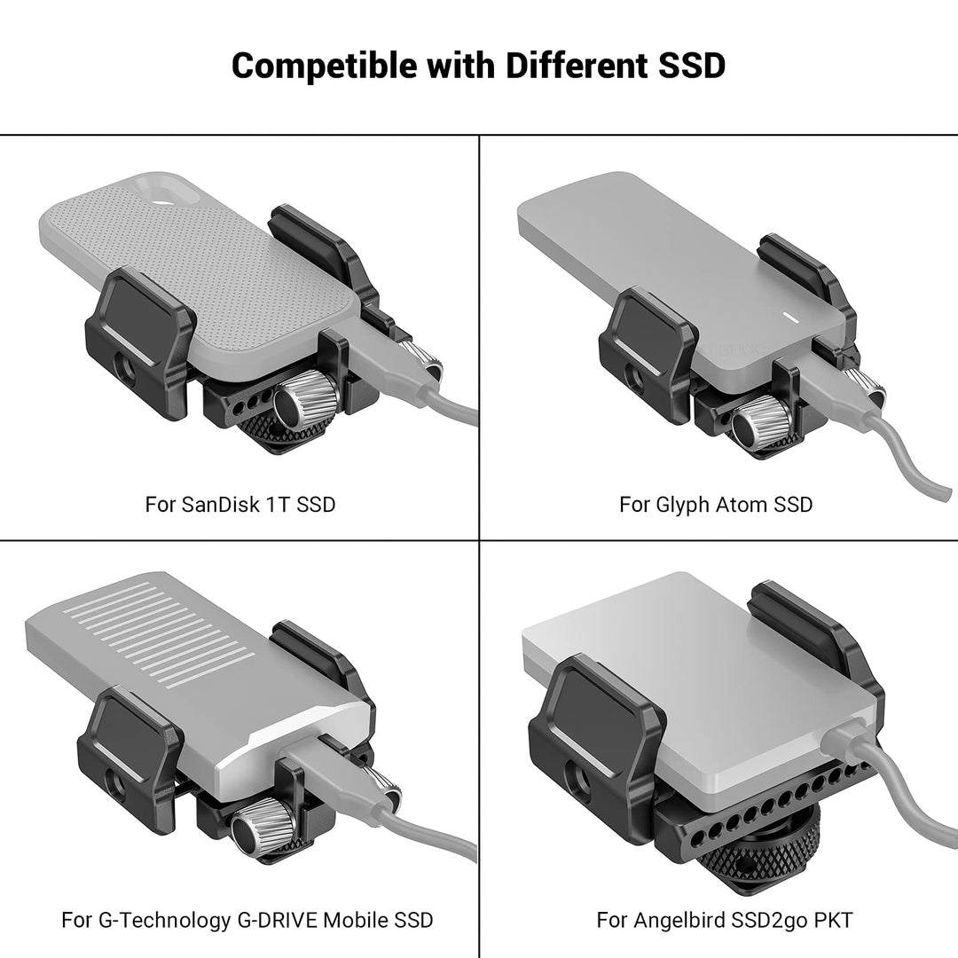 SMALLRIG SSD Mount Bracket SSD Holder for Samsung T5 SS