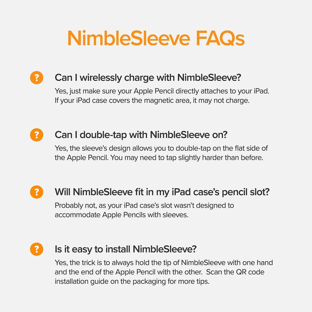 Designs NimbleSleeve Premium Silicone Case Holder Protective Cover Sleeve Compatible with iPad Apple Pencil Pro and 2nd Generation Only (Mint)