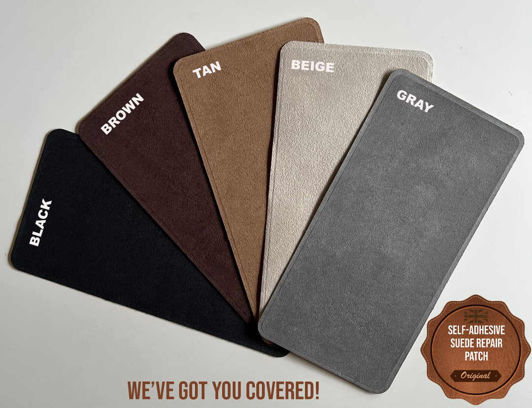 MastaPlasta Instant Self-Adhesive Premium Suede and Velvet Repair Patch. Tan Suede Eagle 3-INCH Diameter (8cm). Upholstery Quality Patches for Sofas, Car Interiors, Bags, Jackets &amp; More