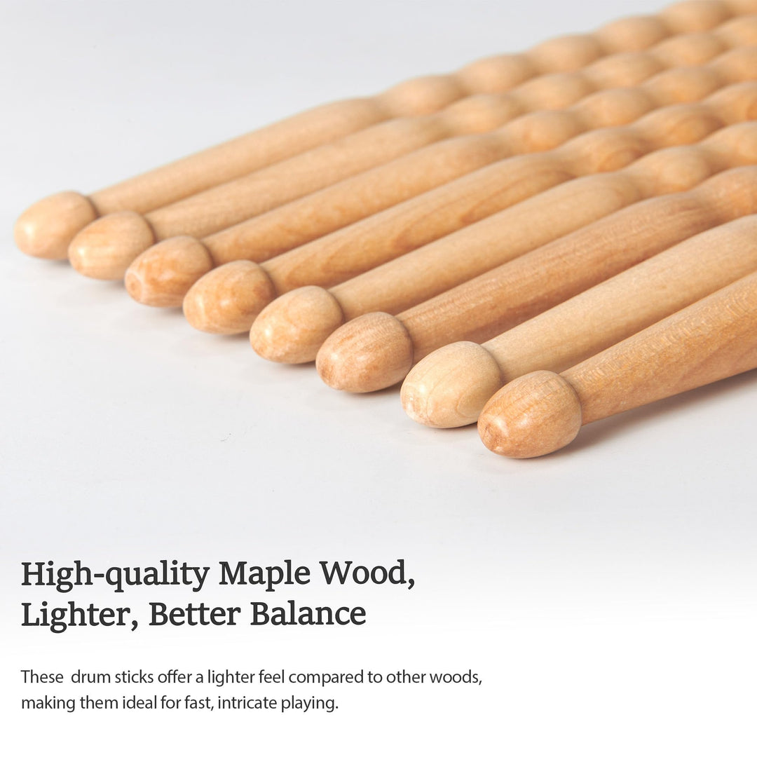 Drum sticks Wood Tip 7a drumsticks Maple 1 Pair drumstick