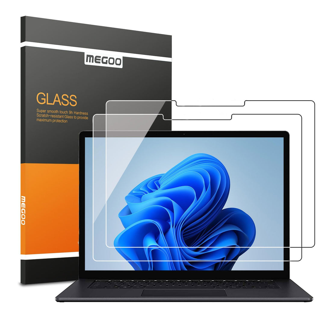 Screen Protector for Surface Laptop 6/ Laptop 5 13.5 Inch,Tempered Glass/Easy Installation/Ultra Clear/Round Edge, Compatible for Microsoft Surface Laptop 4/3/2/1, 2-Pack