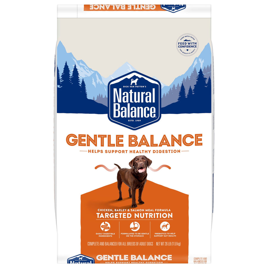 Gentle Balance Chicken Barley & Salmon Meal Adult Dry Dog Food 26 Pound (Pack of 1)