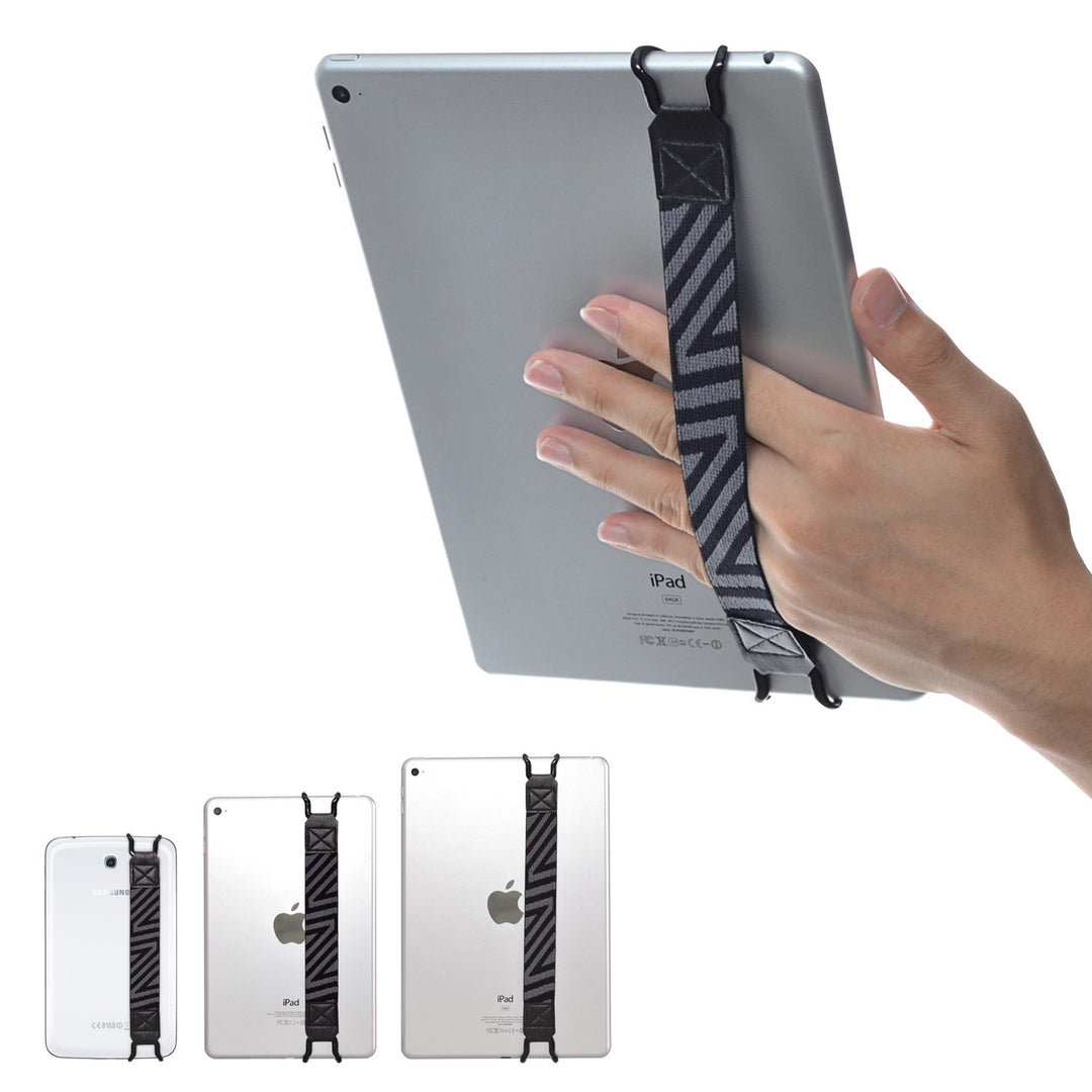 TFY Security Hand-Strap for Tablet PC - iPad 10th Gen/iPad Mini 6 / iPad Air 5 / iPad Pro 9.7, Pro 11 - Galaxy Tablet Pcs - Nexus 7 / Nexus 10 and More (Black)