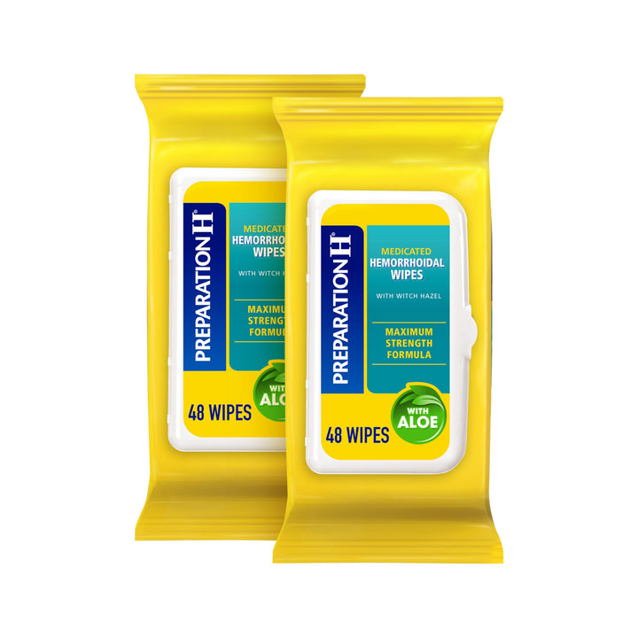 Preparation H Hemorrhoid Flushable Wipes with Witch Haz