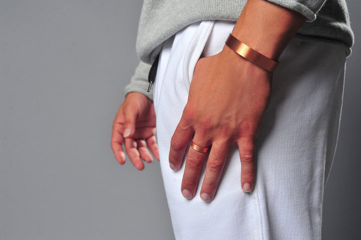 Earth Therapy - Elegant Women or Men's Ring Band in Solid Copper | Magnetic Therapy Ring by Earth Therapy by Earth Therapy
