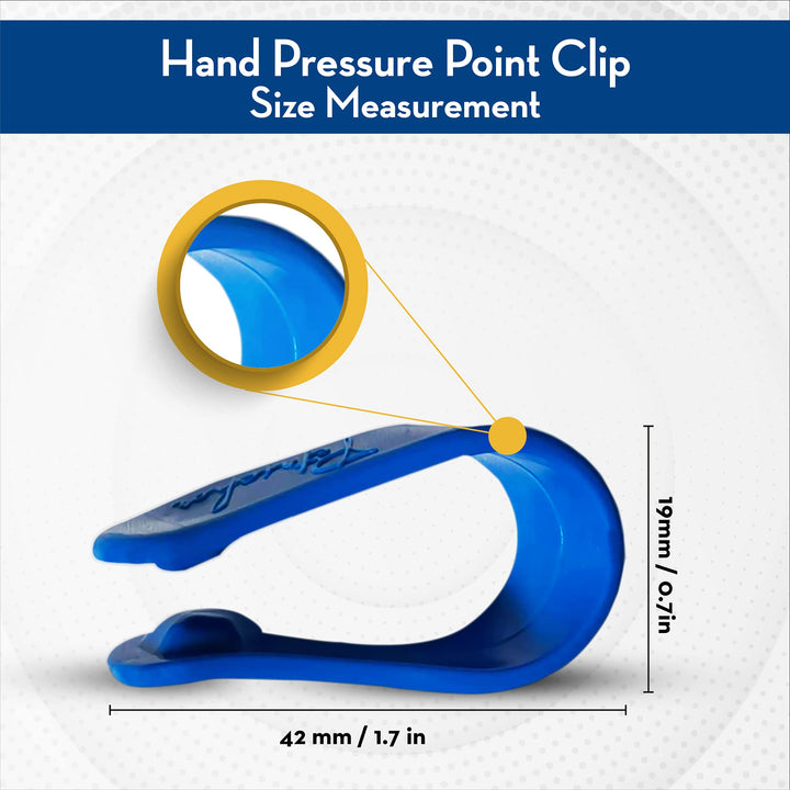 Petrichor – USA Made Acupressure Hand Pressure Point Clip, All Natural Headache Migraine Aid, Drug Free Tension Anxiety Relief, Stress Reduction, Pain Alleviation, 2 Pack Both Hands, 1 Size Fits All