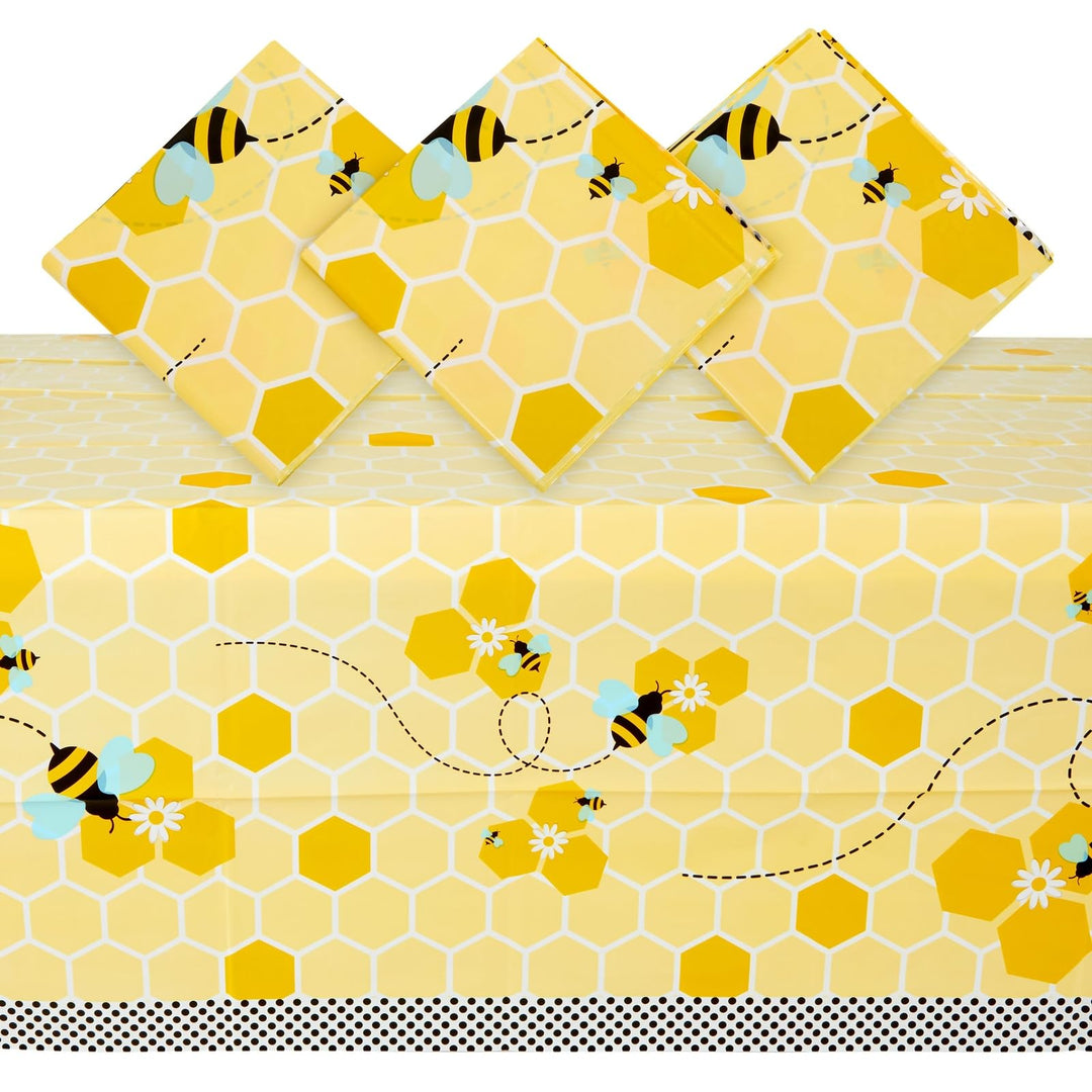 Bee Party Table Covers (54 x 108 in, 3 Pack)