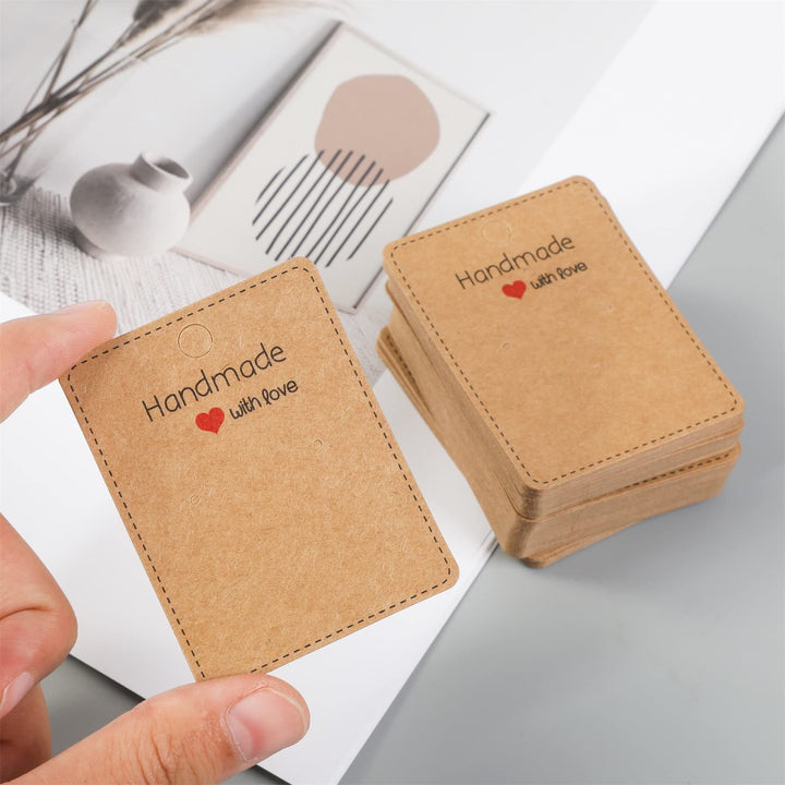 150 Pack Earring Cards for Jewelry Packaging DIY Earrings Holder Display Card with Bag for Studs Selling