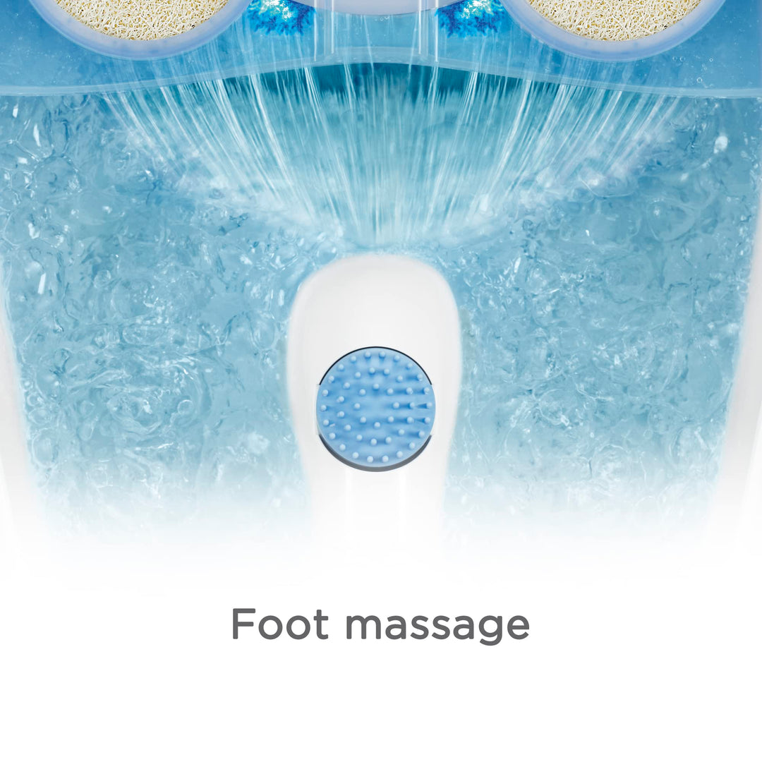 Active Life Waterfall Foot Spa with Lights and Bubbles (Blue)