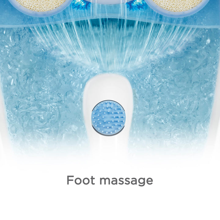 Active Life Waterfall Foot Spa with Lights and Bubbles (Blue)