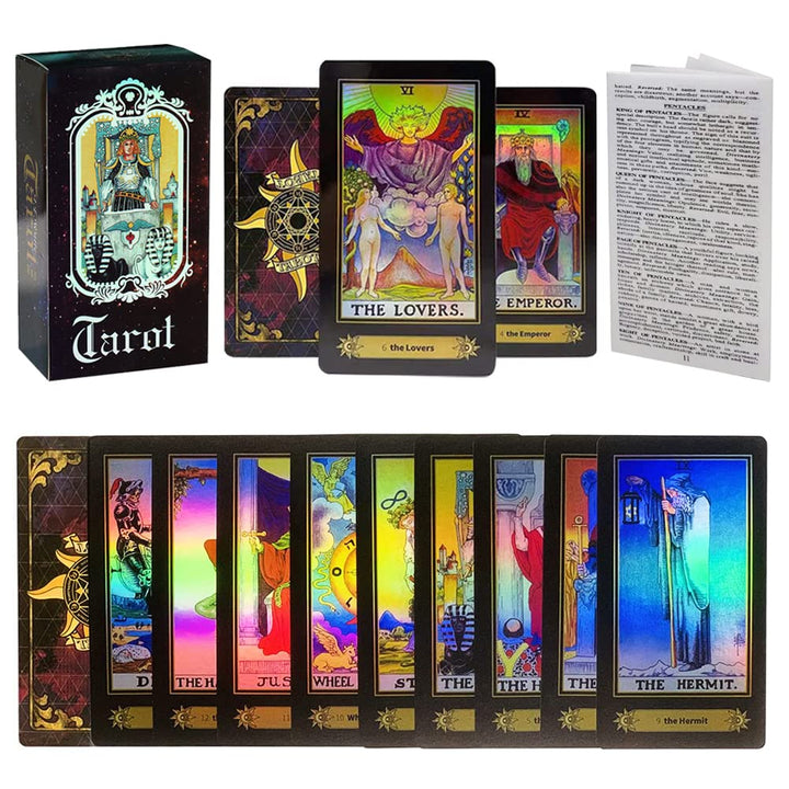 VOVOH Tarot Cards Holographic Tarot Deck for Beginners,