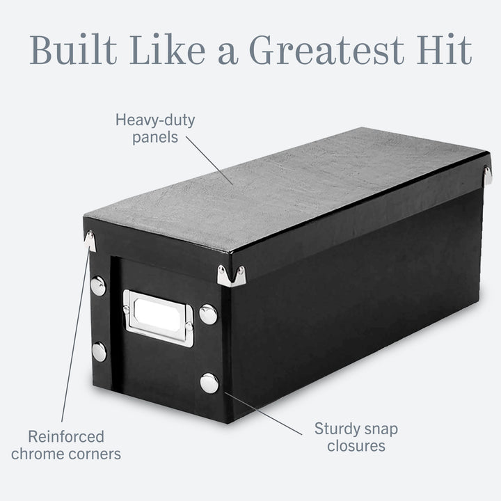 Snap-N-Store CD Storage Box - Pack of 1 - Durable 5.1 x