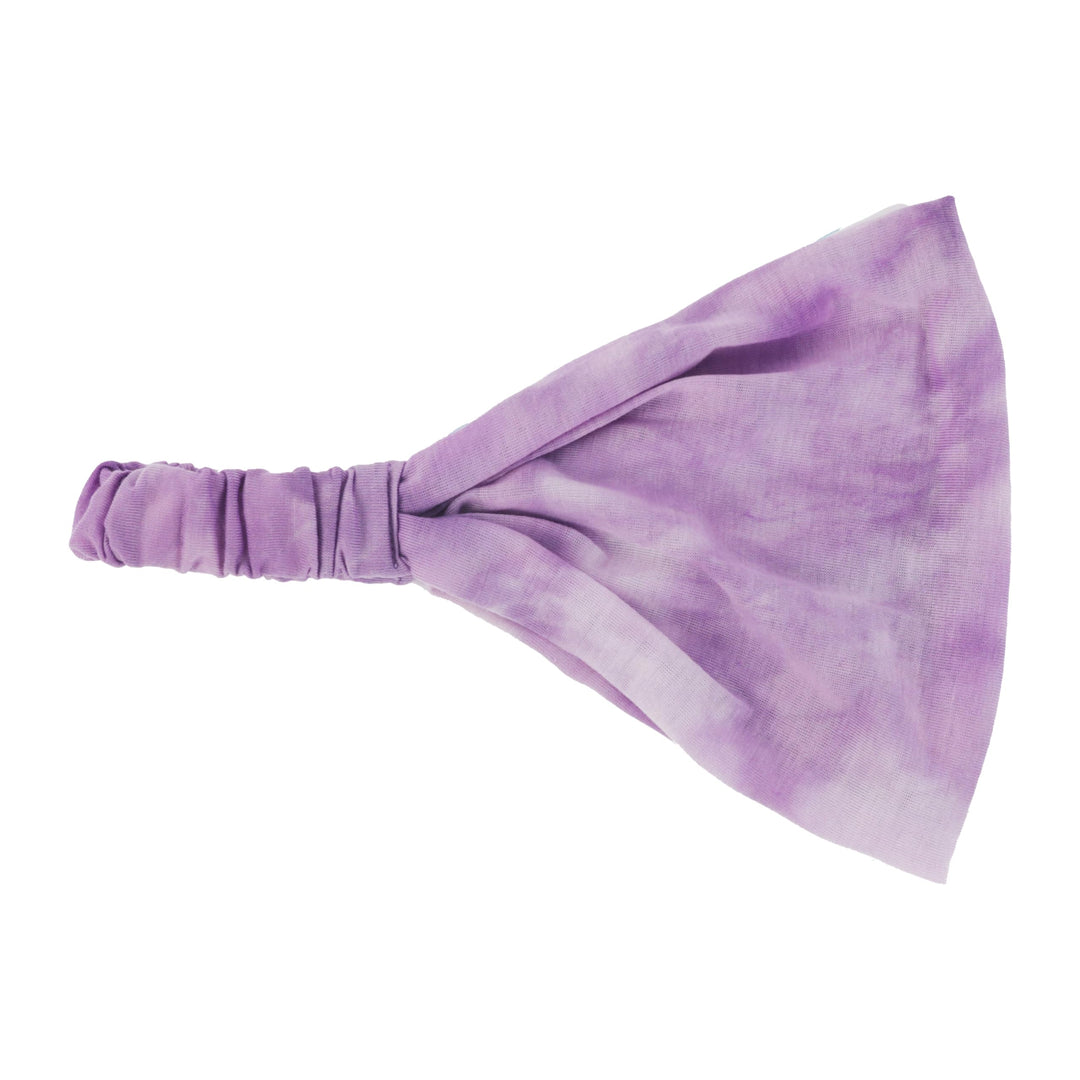 Cotton Tie Dye Wide &amp; Stretchy Headwrap - Lavender