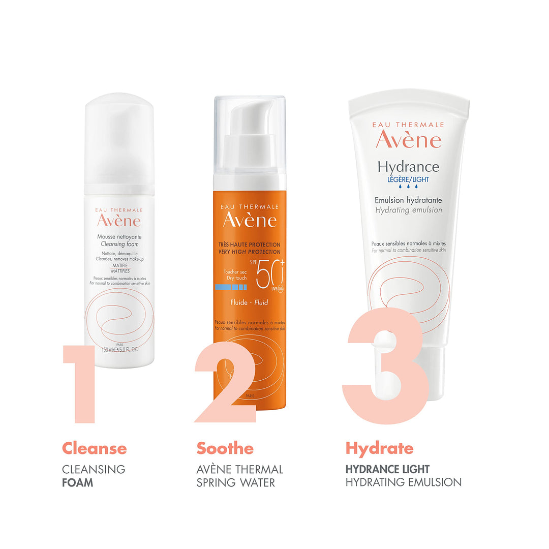 Eau Thermale Avène Hydrance LIGHT Hydrating Emulsion, Daily Face Moisturizer Cream, Non-Comedogenic, 1.3 Fl Oz (Pack of 1)