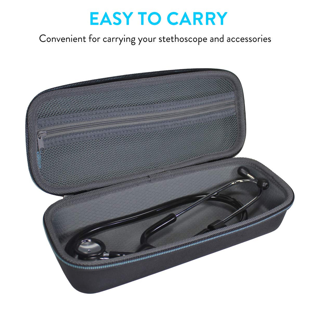 Hard Storage Carrying Case Bag for Cardiology Stethoscope and Nurse Accessories Compatible with 3M Classic III, Lightweight II S.E, Cardiology IV Diagnostic