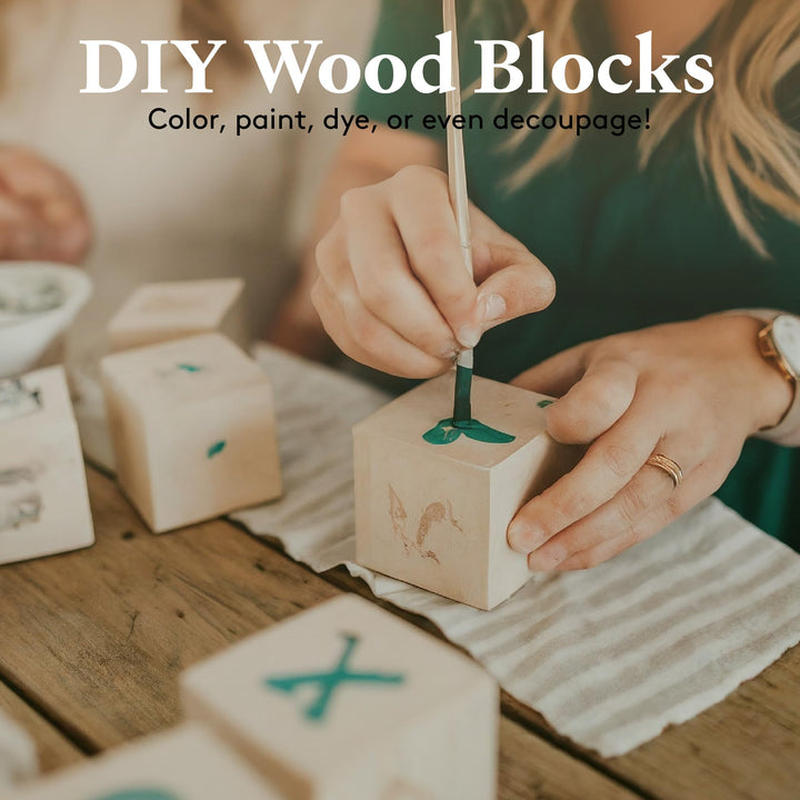 Wooden Blocks, 1/2 Inch Unfinished Wood Blocks for Crafts, Pack of 100 Wooden Cubes, Plain Wooden Blocks for Baby Shower, Small Blank Wooden Blocks, STEM, Building, Birch Wood Cubes for Crafts