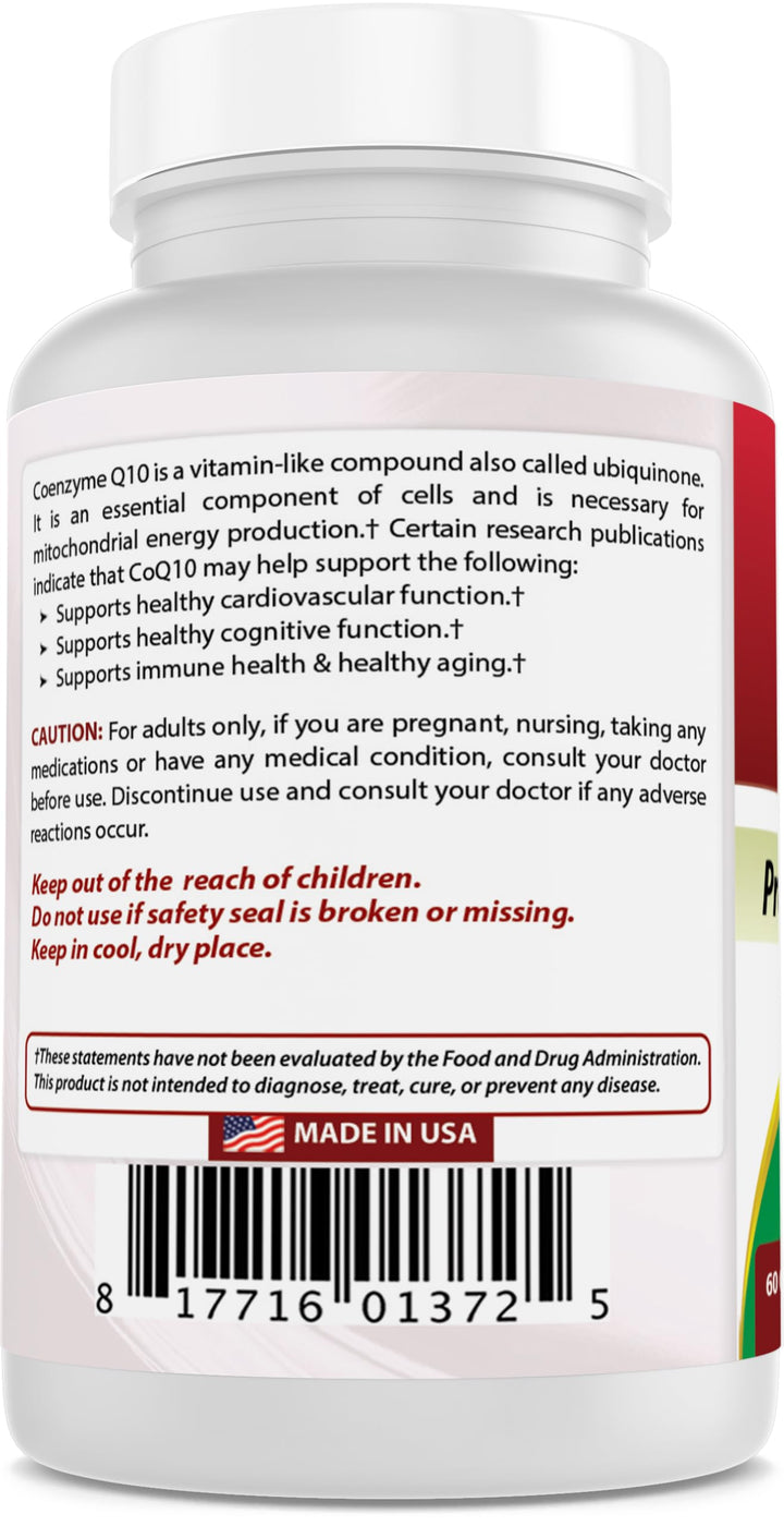 CoQ10 600 mg 60 Capsules (817716013725)