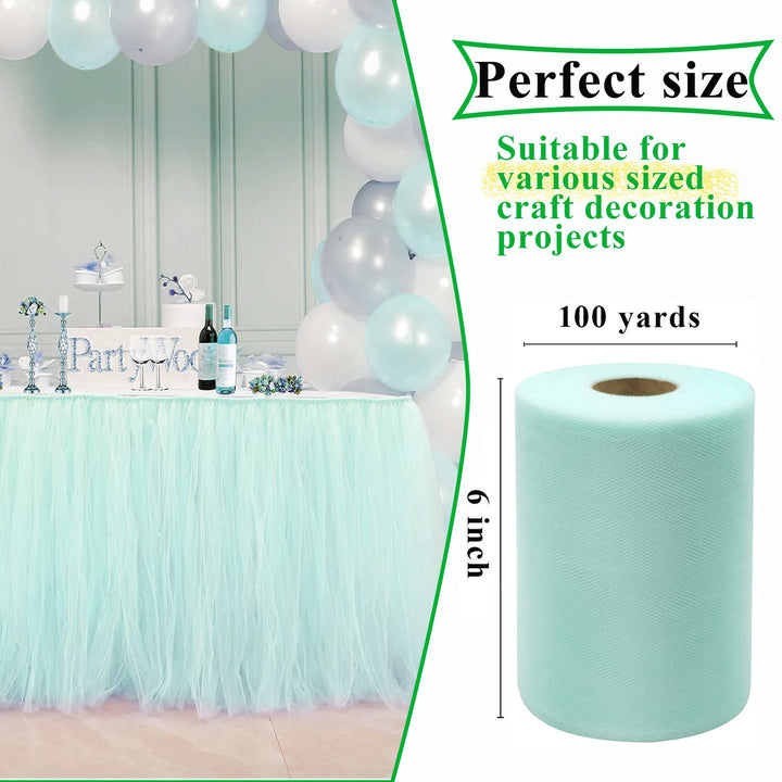 Red Tulle Fabric Rolls 6 Inch by 100 Yards (300 feet) F
