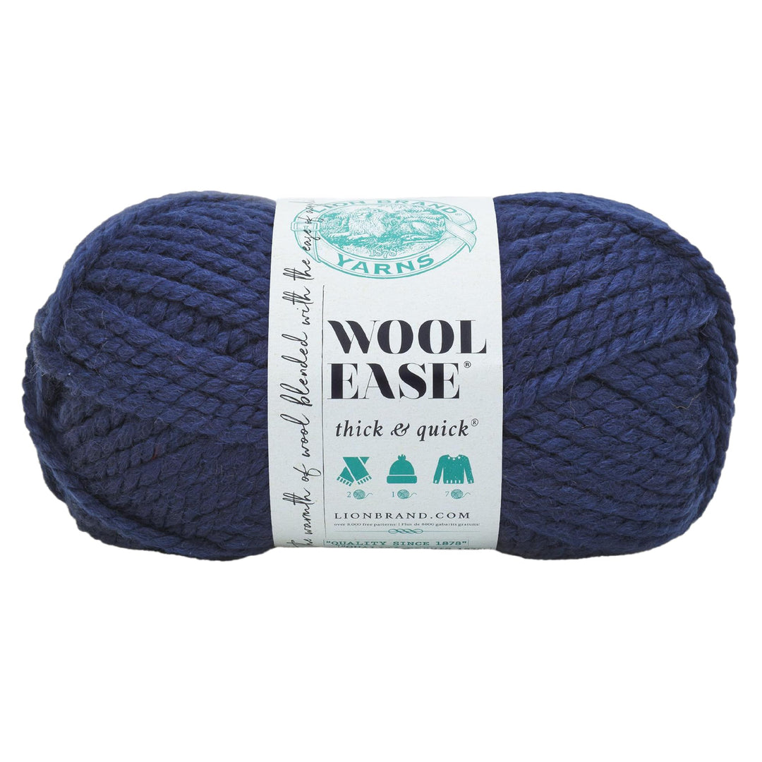 (1 Skein) Wool-Ease Thick &amp; Quick Bulky Yarn, Navy