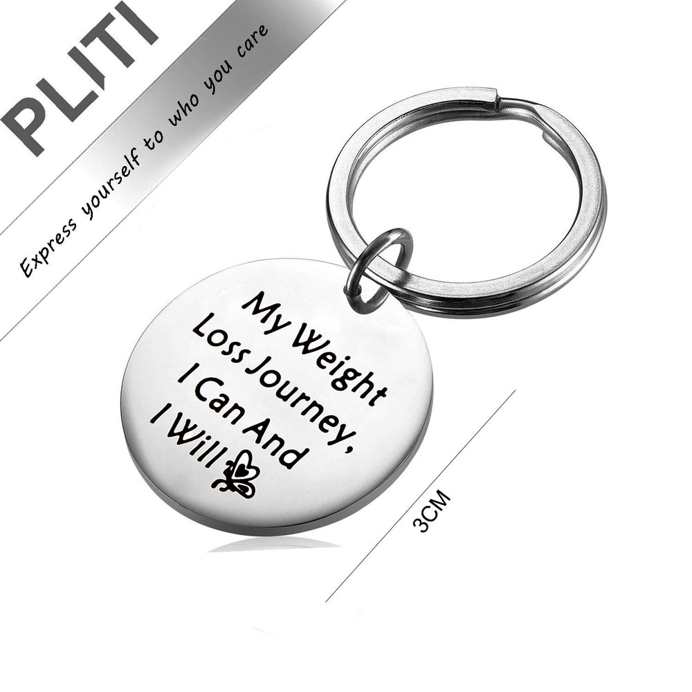 Weight Loss Keyring My Weight Loss Journey I Can and I Will Diet Journey Weight Tracker Keep Fit Gift for Her (My Weight Loss Key)