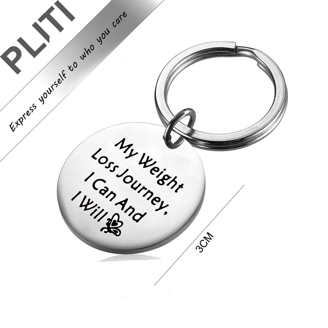 Weight Loss Keyring My Weight Loss Journey I Can and I Will Diet Journey Weight Tracker Keep Fit Gift for Her (My Weight Loss Key)