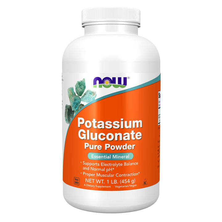 Now Foods Potassium Gluconate Pure Powder, 1-pound