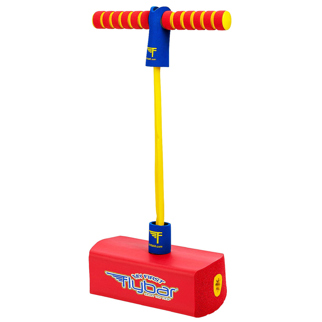 My First Foam Pogo Jumper for Kids Fun and Safe Pogo Stick for Toddlers, Durable Foam and Bungee Jumper for Ages 3 and up, Supports up to 250lbs (Red)