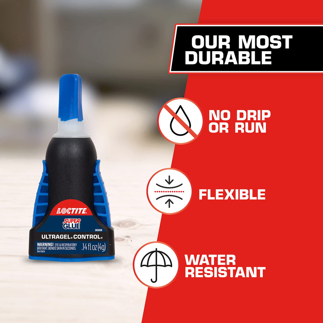Ultra Gel Control Super Glue, 4-Gram Bottle (Pack of 2)