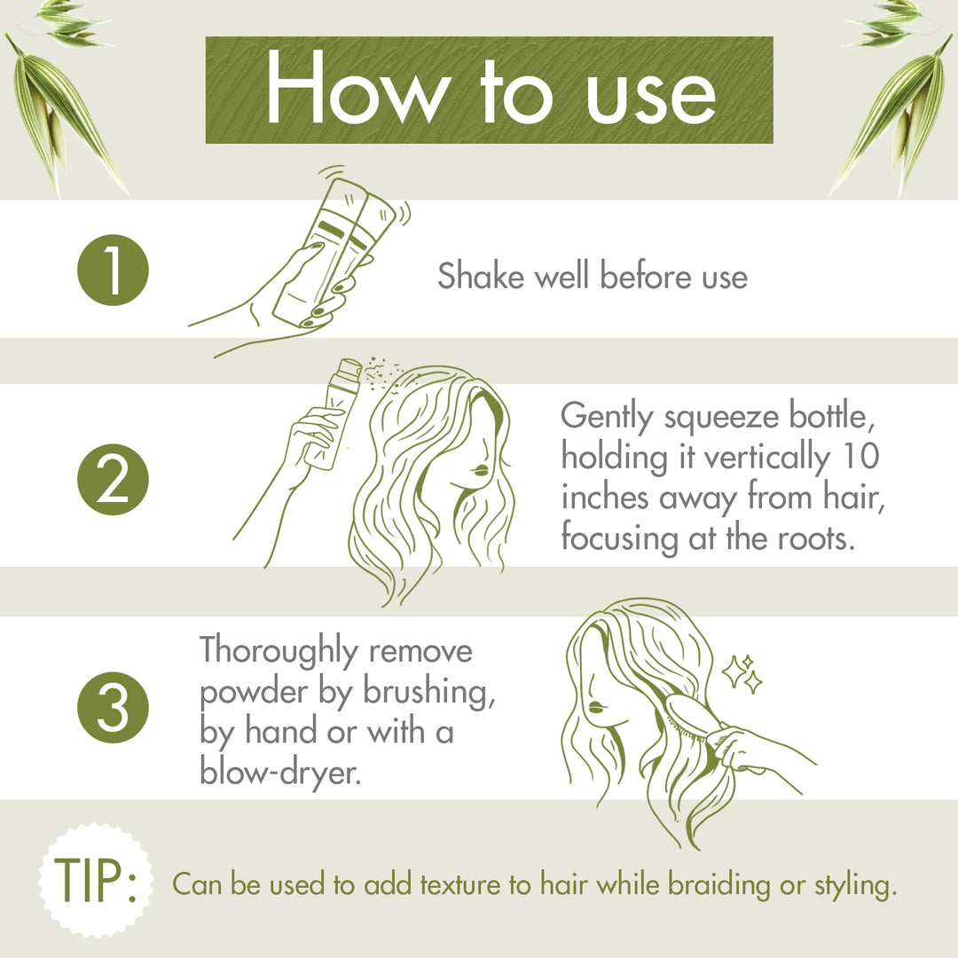 Gentle Dry Shampoo with Oat Milk - Non-Aerosol 1.7 oz.