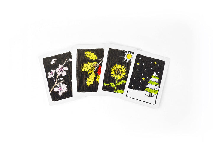 Miniature Blank Playing Cards (Matte Finish) 200 Blank Cards, 2.68 x 1.75, Half Size Poker Cards, Flash Cards, Board Game Cards
