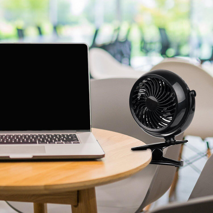 Gazeled Clip on Fan Battery Operated, 360° Rotation, wi