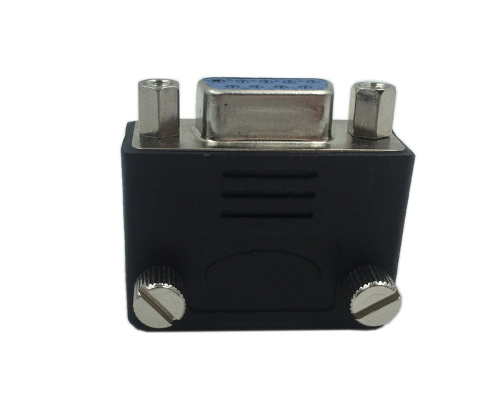 90 Degree DB9 9 Pin RS 232 Male to Female Serial Gender Changer Extension Cable Converter Adapter Coupler