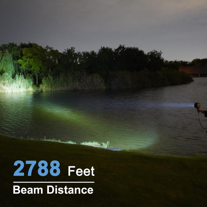 TACTICPRO Powerful 2000 Lumen HID Spotlight/Floodlight Automotive/Garage/Emergency/Boating/Fishing/Hunting/Camping/Hiking/Patrolling Spotlight 9924-0011-06