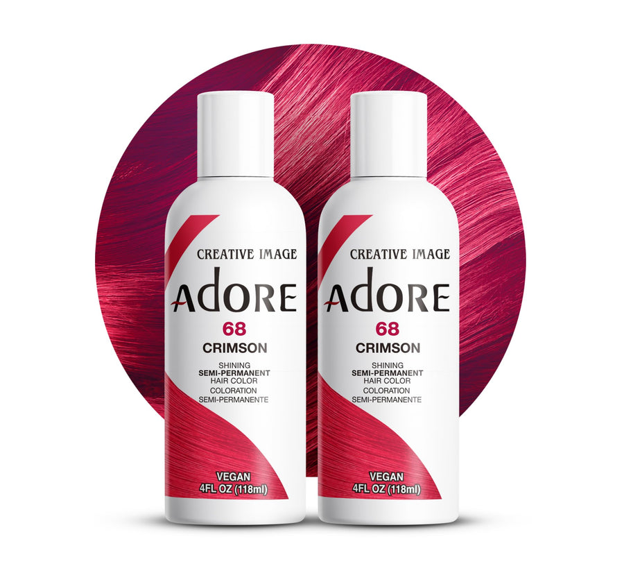 SemiPermanent Haircolor 068 Crimson 4 Ounce (118ml) (2 Pack)
