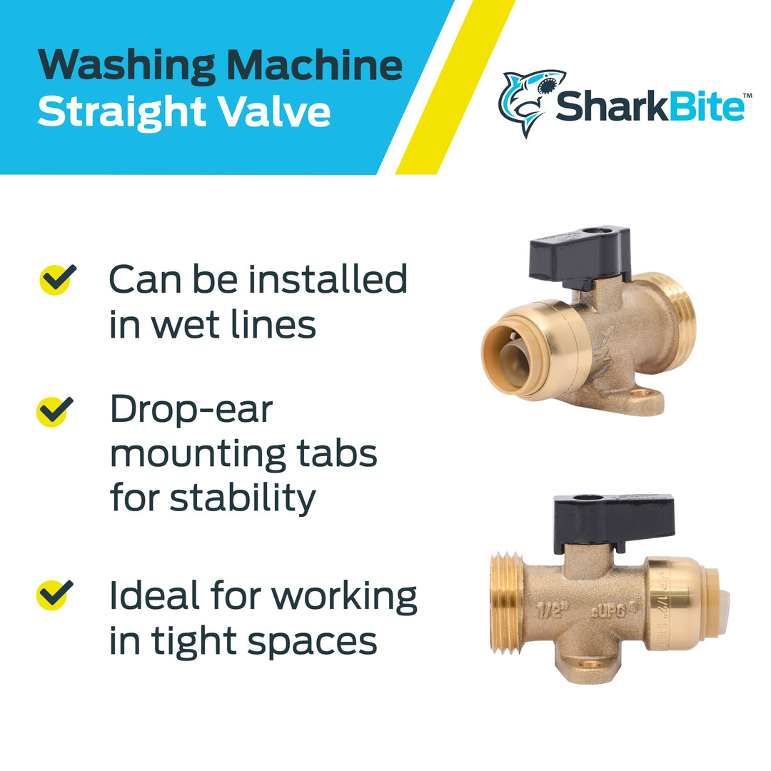 SharkBite 1/2 Inch x 3/4 Inch MHT Washing Machine Strai