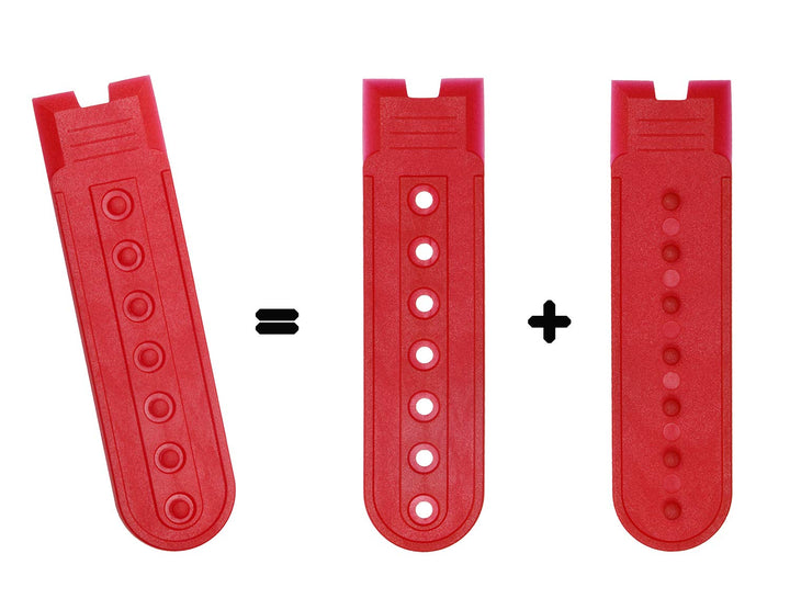 9 Pairs Plastic Snapback Strap with 7 Holes Hats Caps Replacement Fastener Repair Snap Buckle Strap (9 Colors)