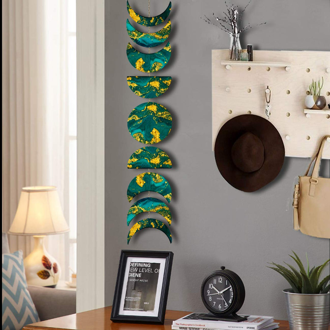 Moon Phase Resin Molds - Crescent Silicone Moulds/Young New Moon Epoxy Moulds/Full Moon Geode Agate Moulds/Quarter Moon Moulds for DIY Art Casting Resin