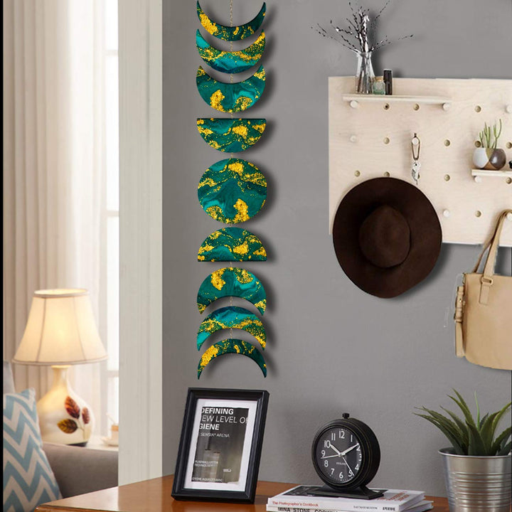 Moon Phase Resin Molds - Crescent Silicone Moulds/Young New Moon Epoxy Moulds/Full Moon Geode Agate Moulds/Quarter Moon Moulds for DIY Art Casting Resin