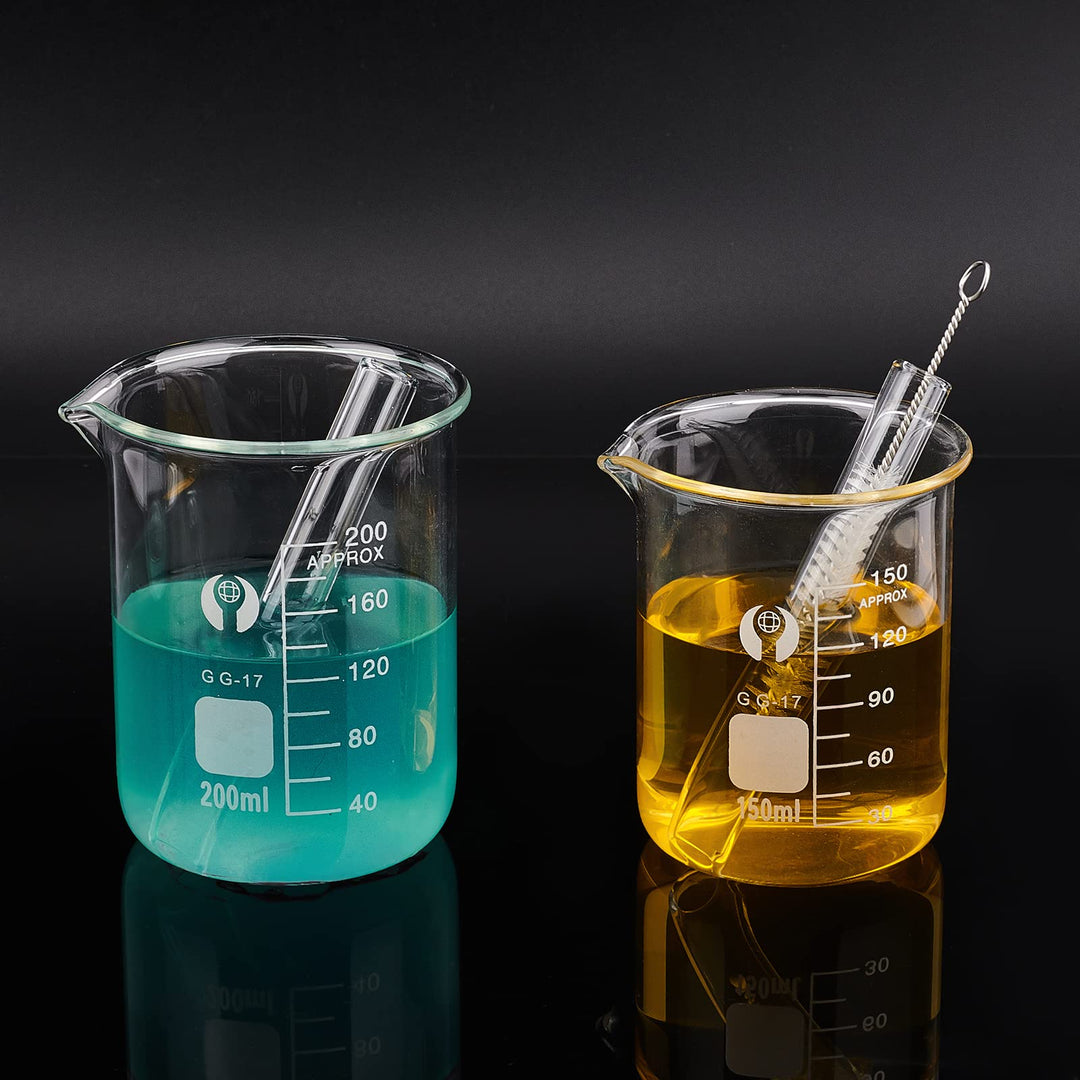 OLYCRAFT 16 Pack Laboratory Glass Tube Borosilicate Gla
