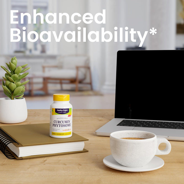 Curcumin Phytosome (Featuring Meriva SF) 500 mg, Supports Health in Joints &amp; Eyes, Non-GMO, Vegan, 180 Veggie Capsules