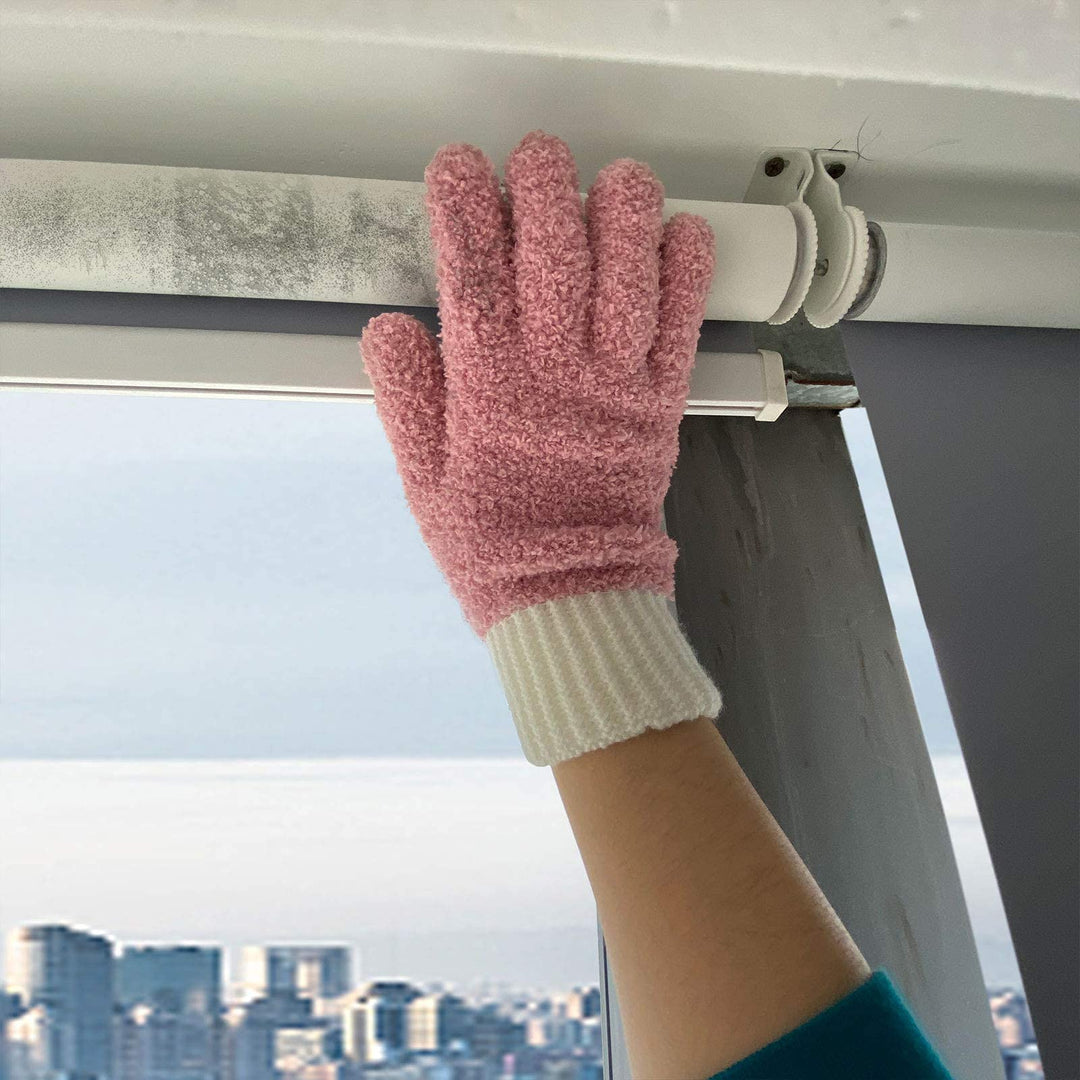 Microfiber dusting Gloves Clean Hard-to-Reach Places Ca