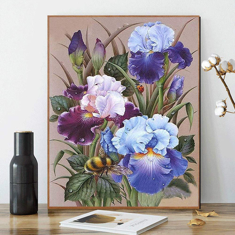 Kimily Flower DIY Paint by Numbers for Adults Kids Purp